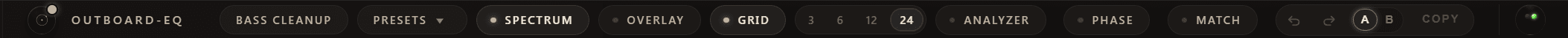 Plugin header strip