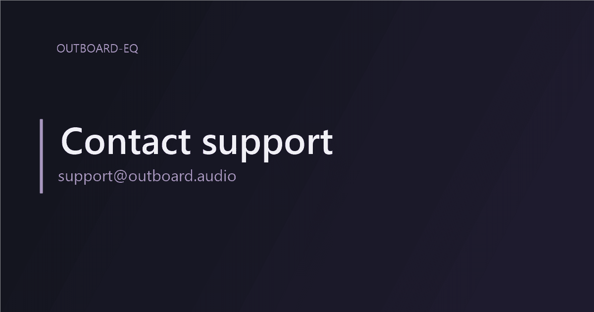 Support contact card