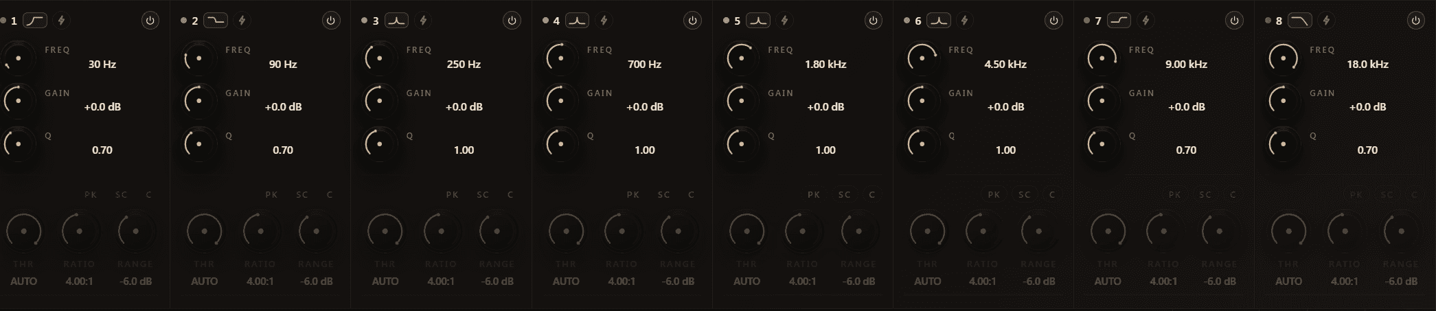 Band disc controls