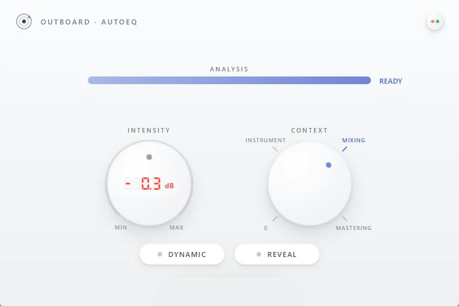 Outboard-AutoEQ plugin interface