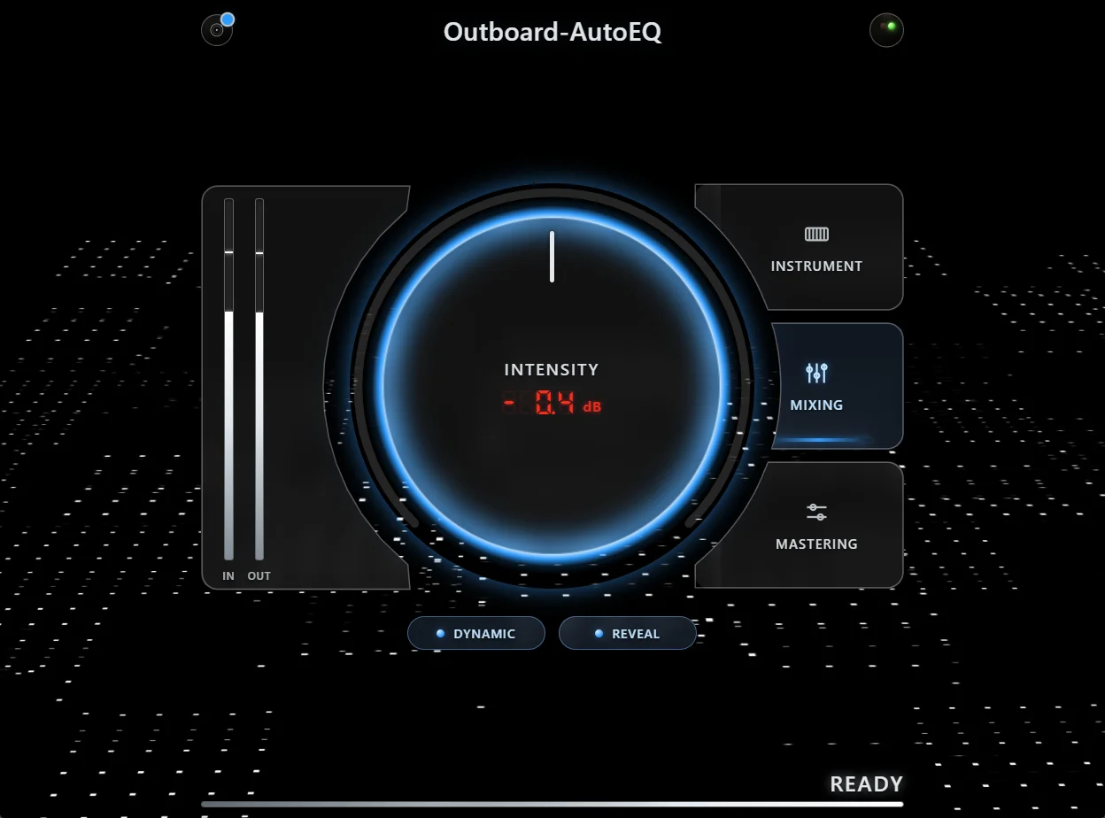 Outboard-AutoEQ Plugin-Oberfläche
