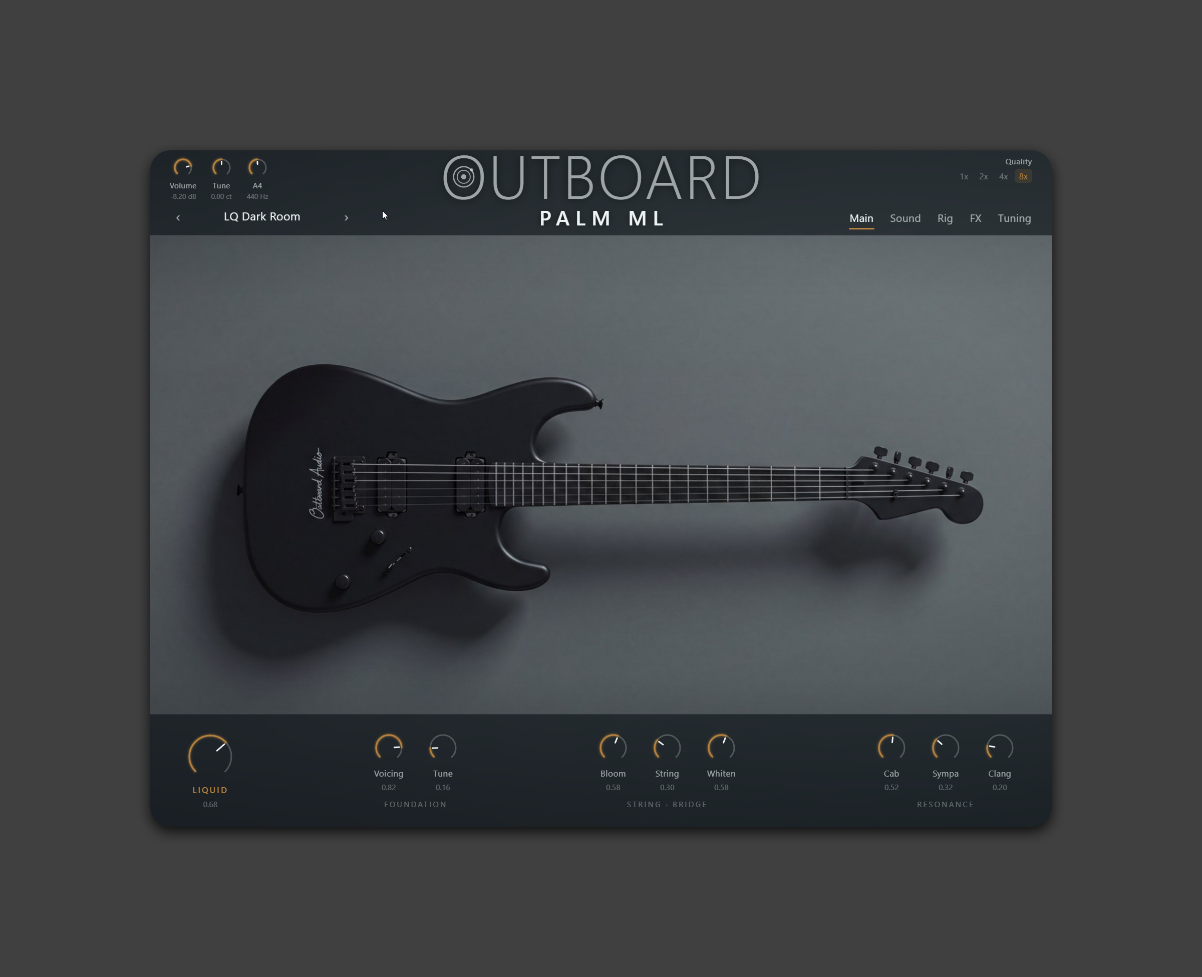 Outboard PalmML plugin interface — press hero